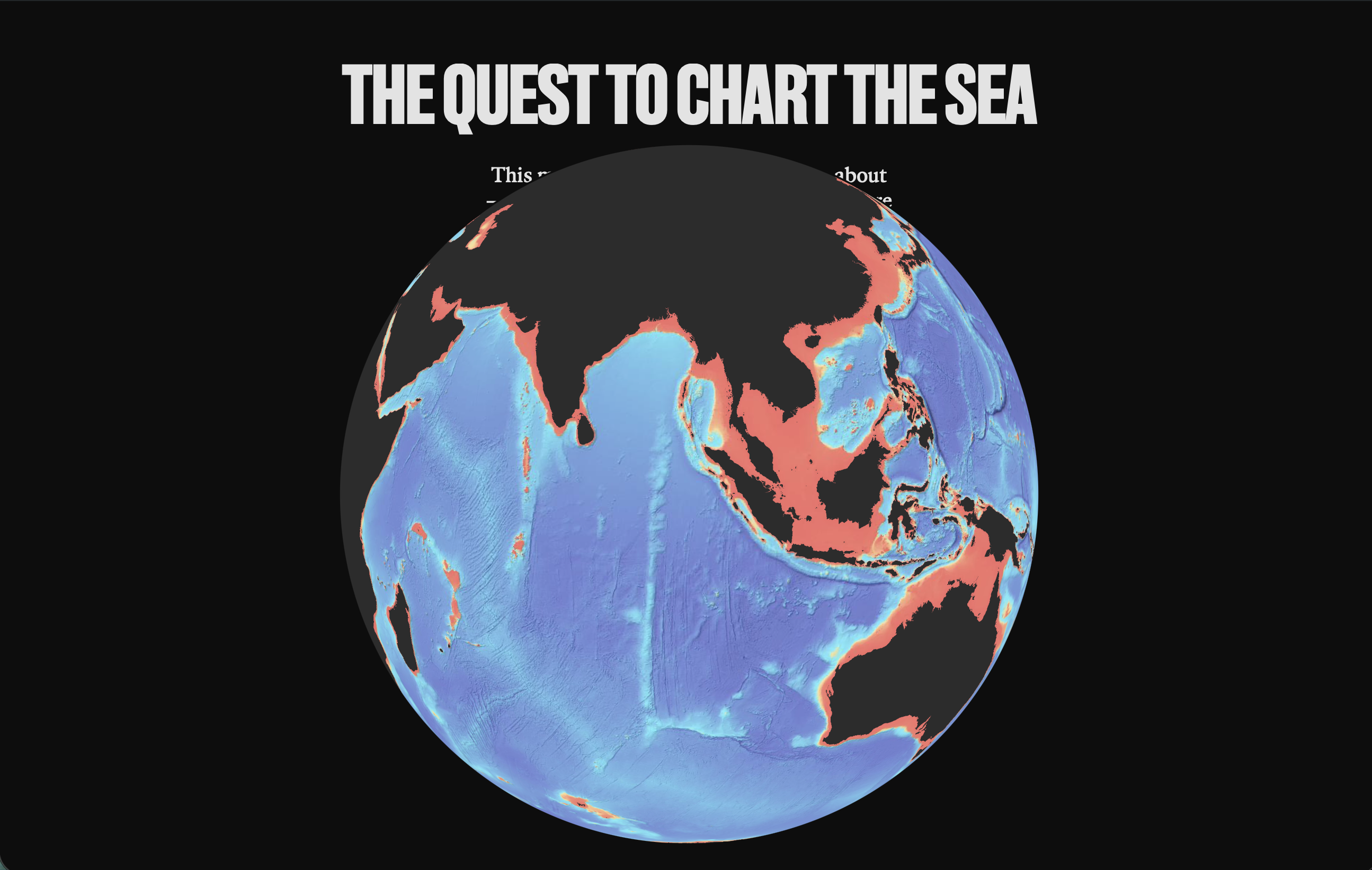 The Quest to Chart the Sea - The Economist